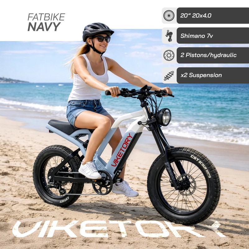Fatbike électrique Viketory Navy